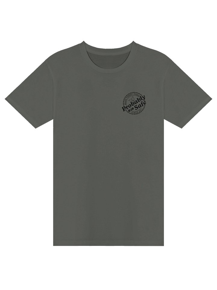 Probably Safe — Minimal Black AS Colour T-Shirt product image (2)