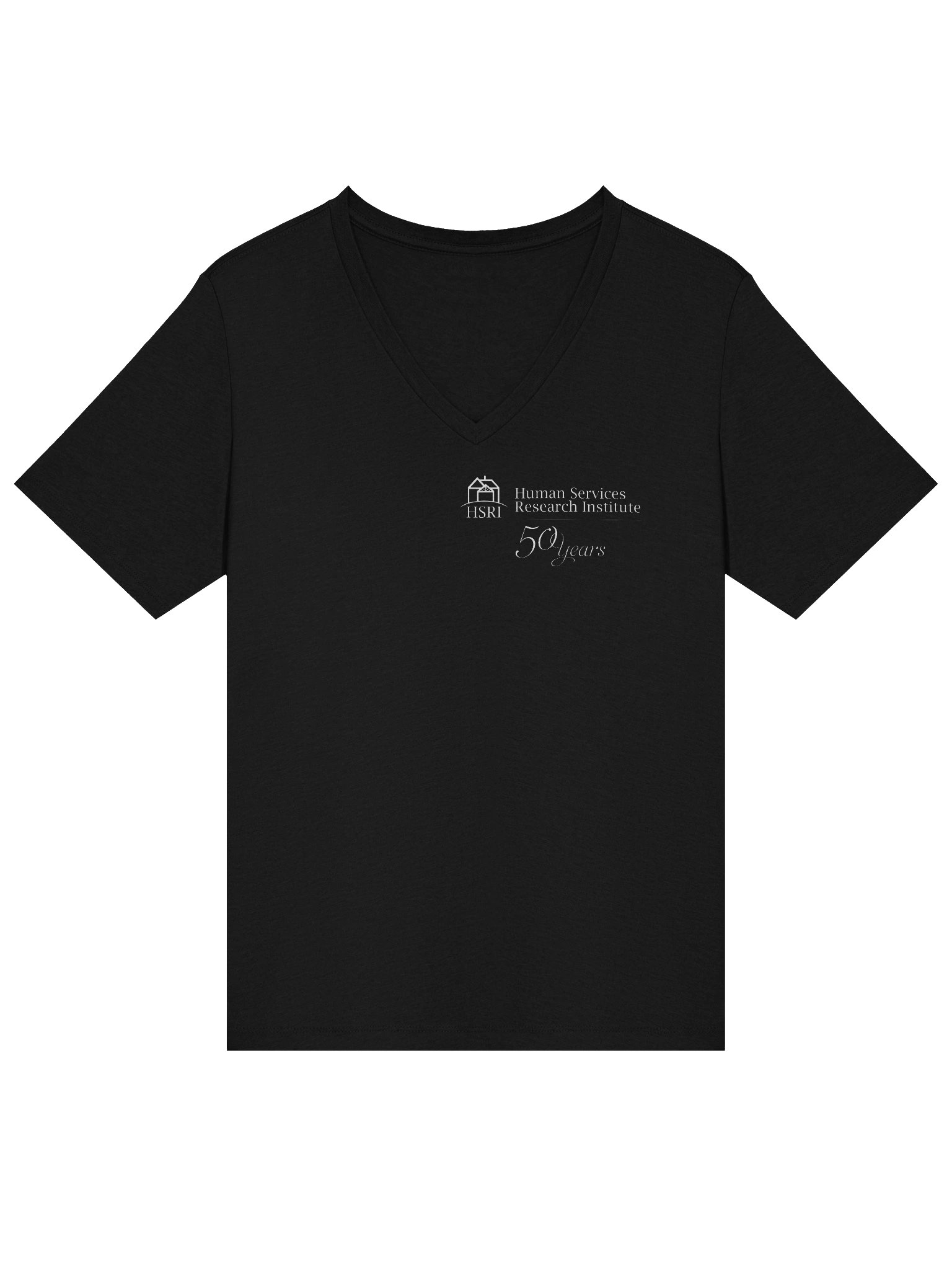 HSRI 50th Anniversary V-Neck T-Shirt - Black product image (3)
