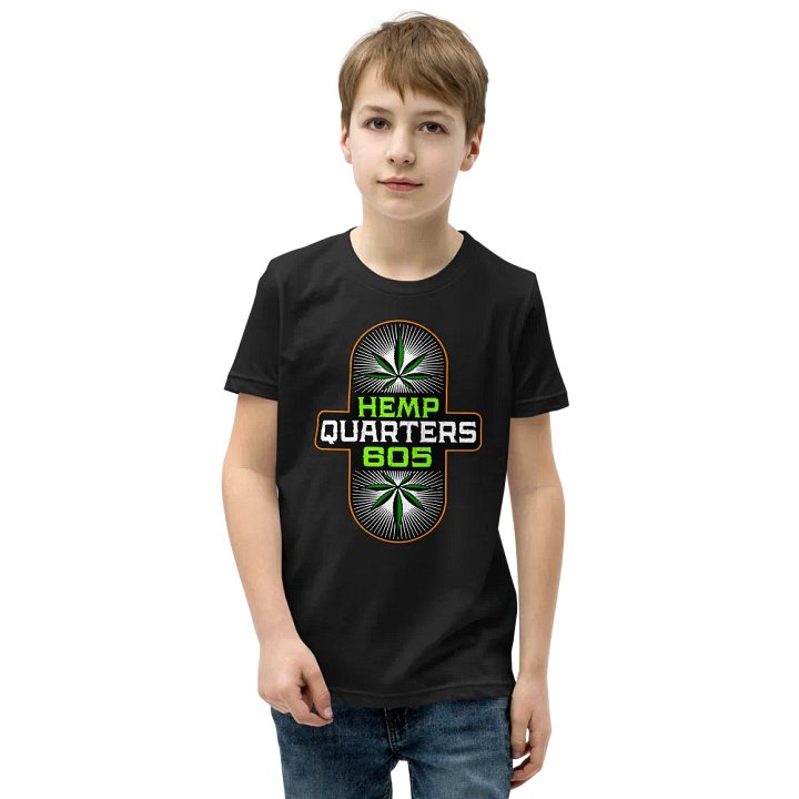 Hemp Quarters Kid's Black Front/Back T-Shirt product image (1)