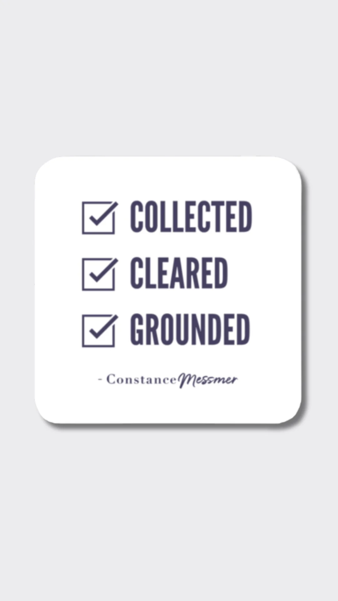 Collected, Cleared, Grounded Magnet product image (1)
