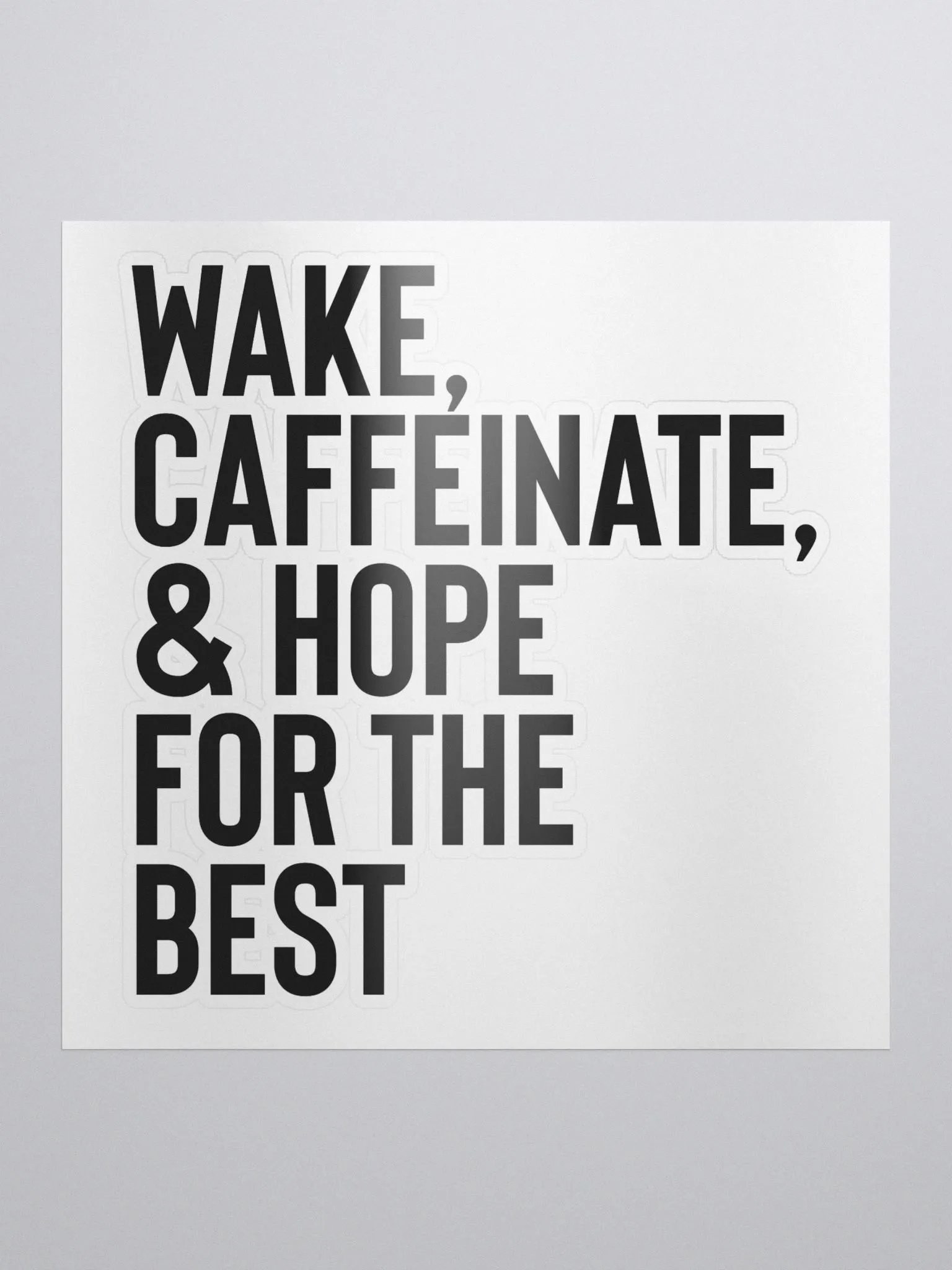 Wake & Caffeinate Sticker product image (1)