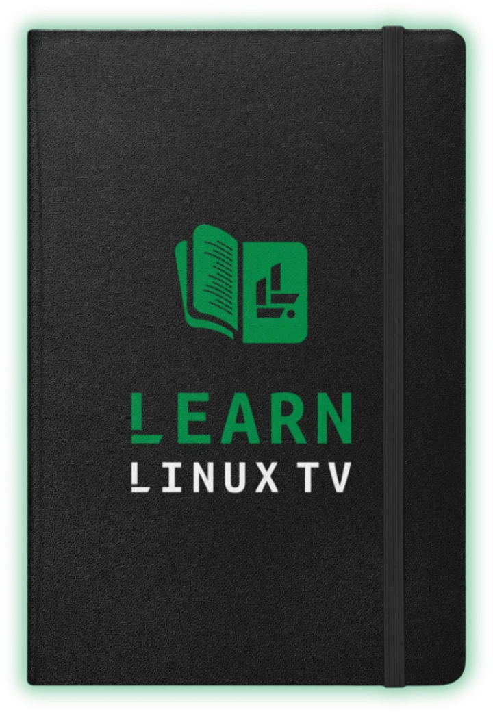 Learn Linux TV Hardcover Notebook product image (1)