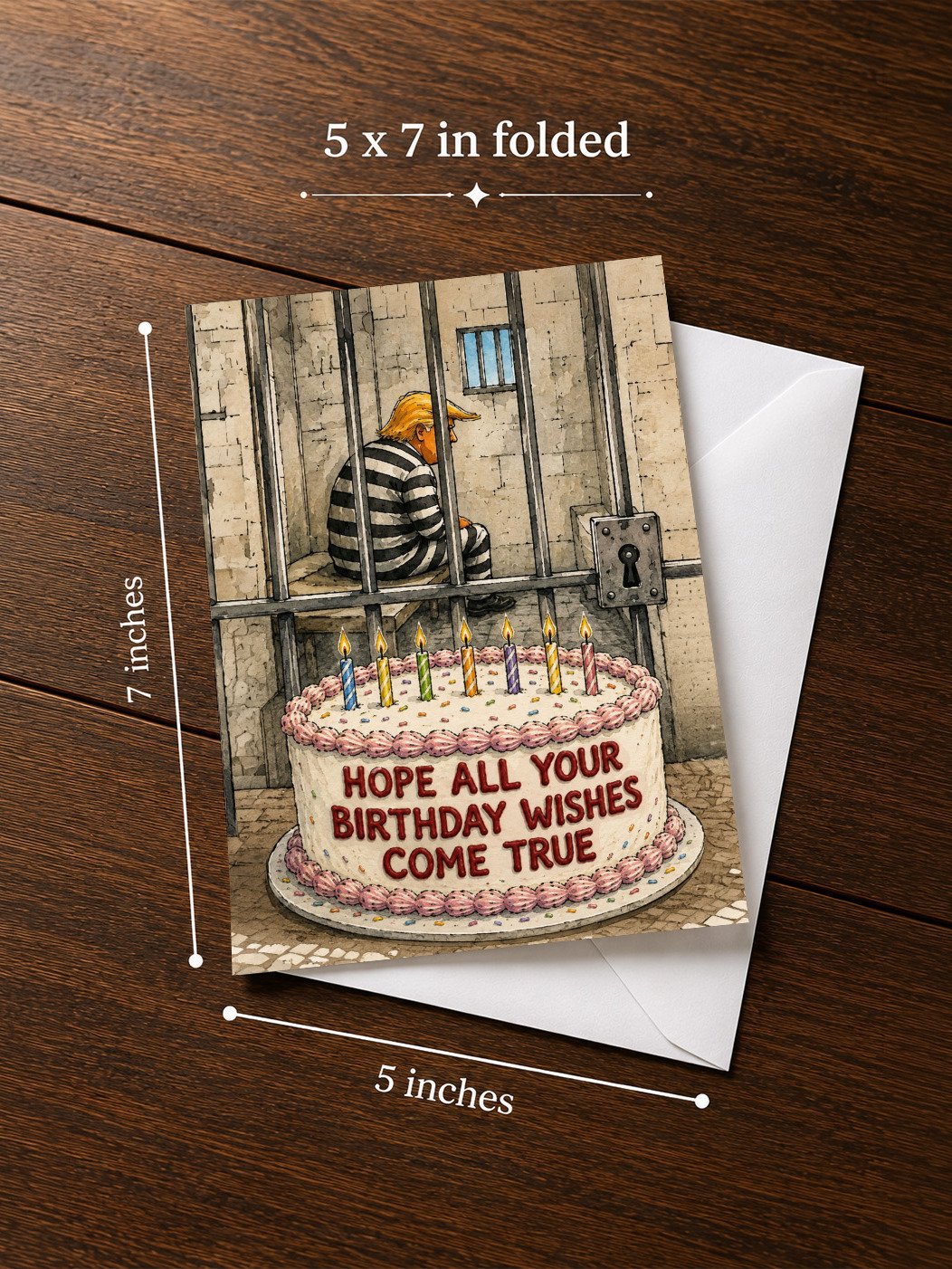 Funny TRUMP HATER Birthday Card: Anti-Trump Political Humor Activist Gift | FDT product image (3)