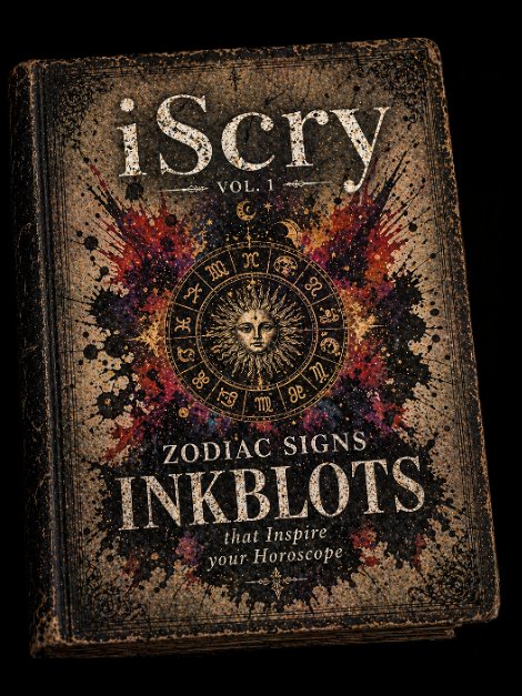 iScry vol. 1 ZODIAC SIGNS | 48 inkblots | eBook/PDF product image (1)