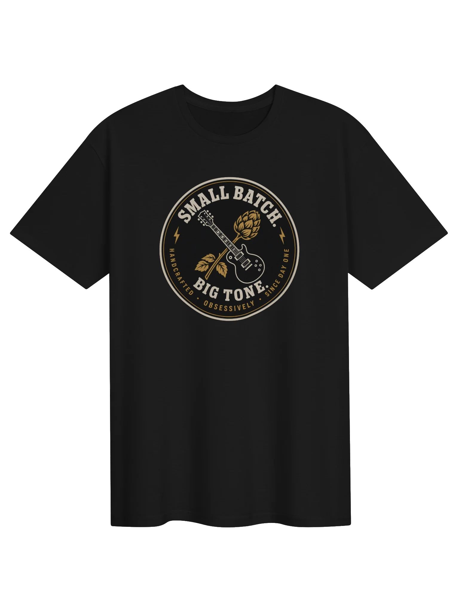 Small Batch, Big Tone - Craft Beer themed guitar t-shirt product image (2)