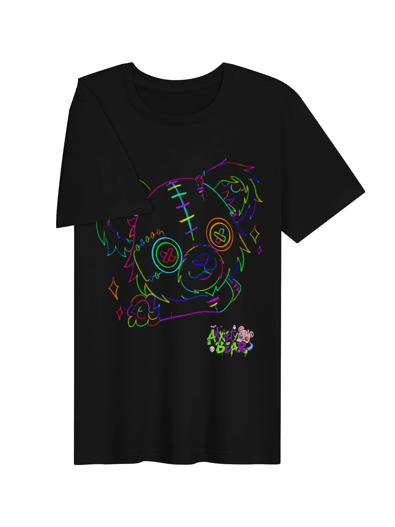 Rainbow Anxiety Bear T-shirt product image (26)