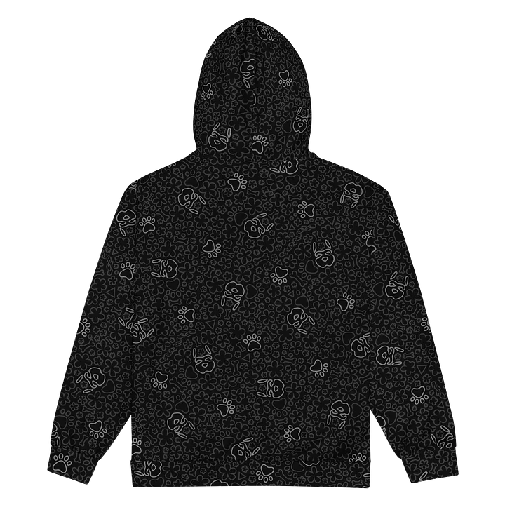 Psych Pattern Zip-Up Hoodie - Night Grey product image (2)
