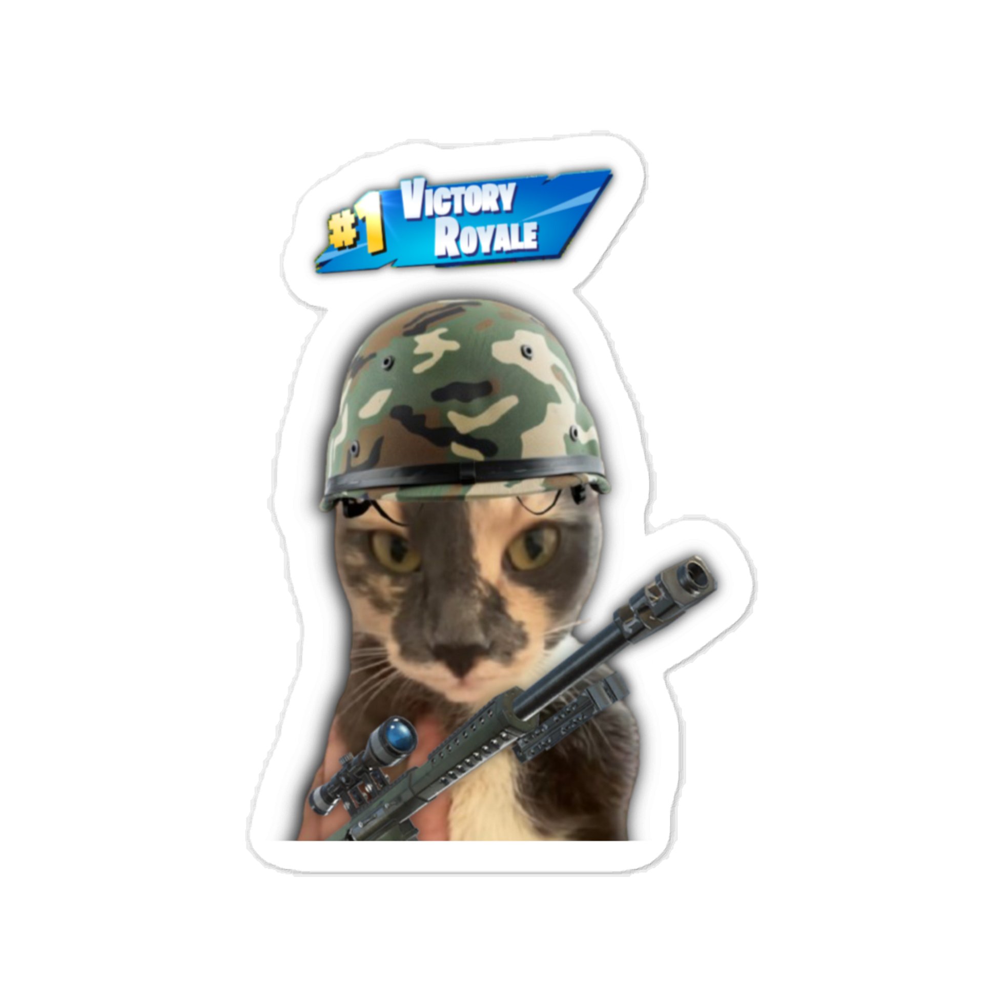 Kitty Victory Sticker (Set of 1) product image (1)