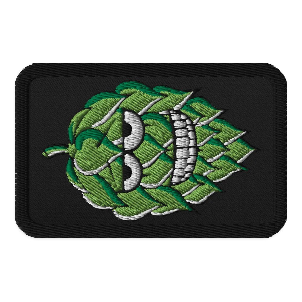 Hop Head Embroidered Patch product image (1)