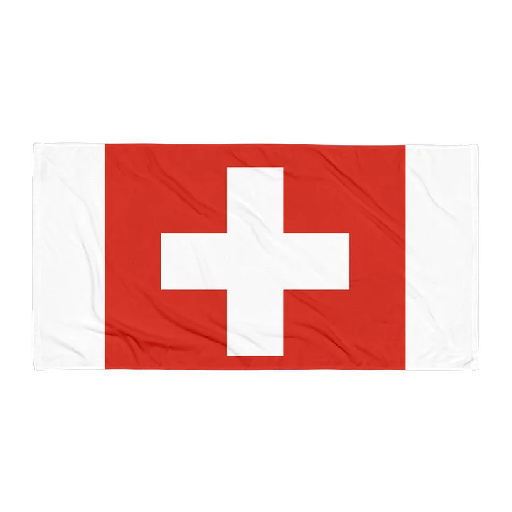 Swiss Flag Beach Towel 🇨🇭 | Switzerland Travel Collection product image (1)