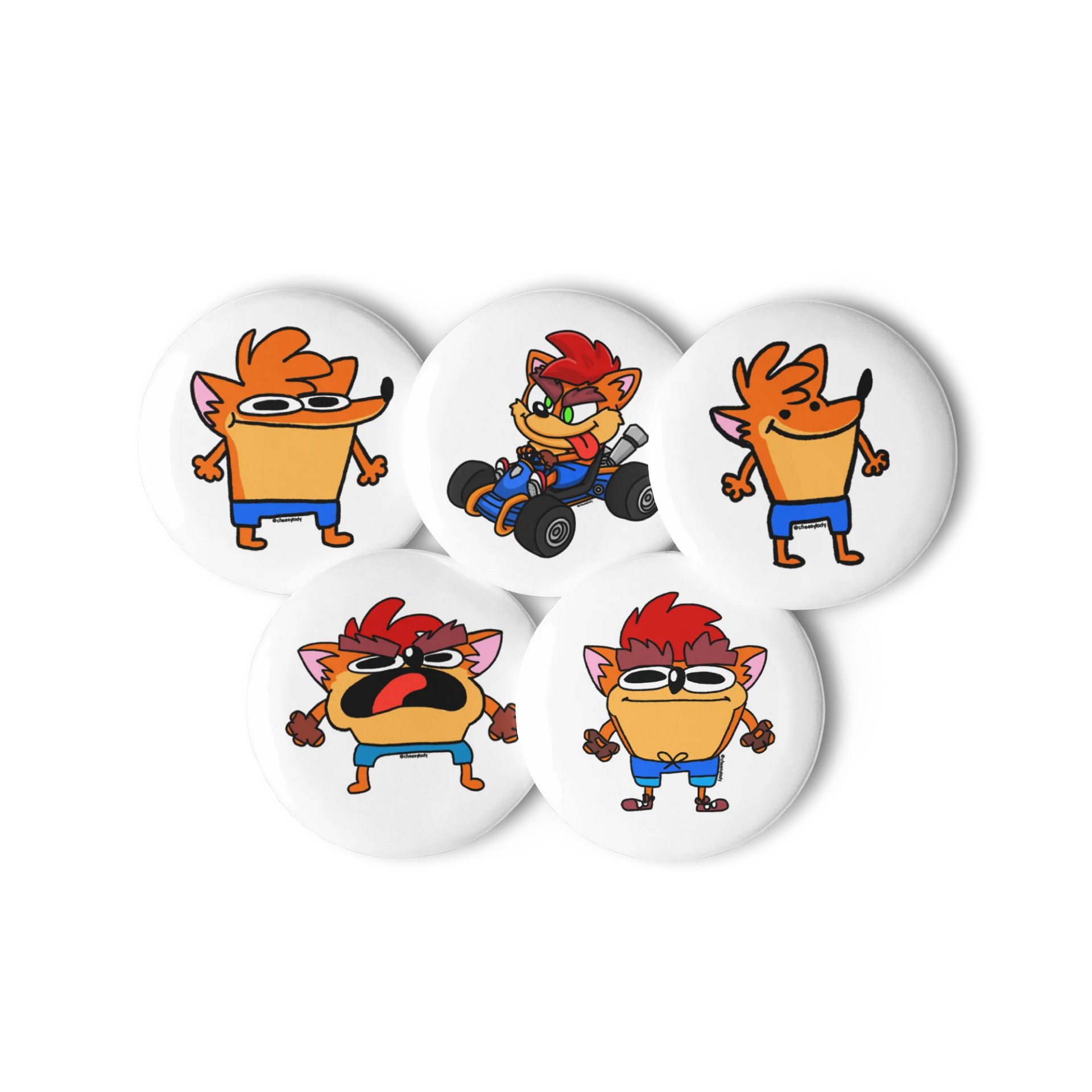 crach banooka button set!! product image (3)