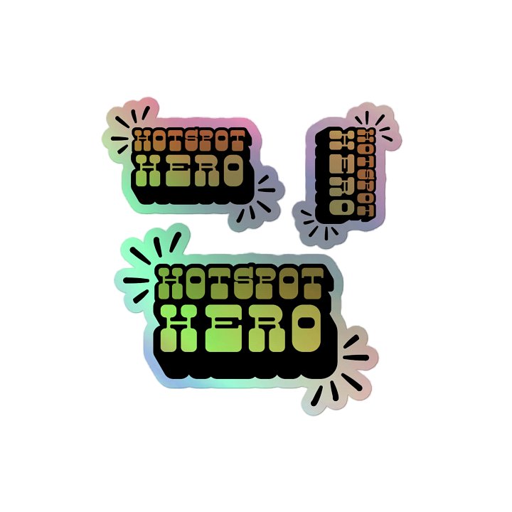 Hot Spot Hero - Holographic Sticker Sheet product image (2)