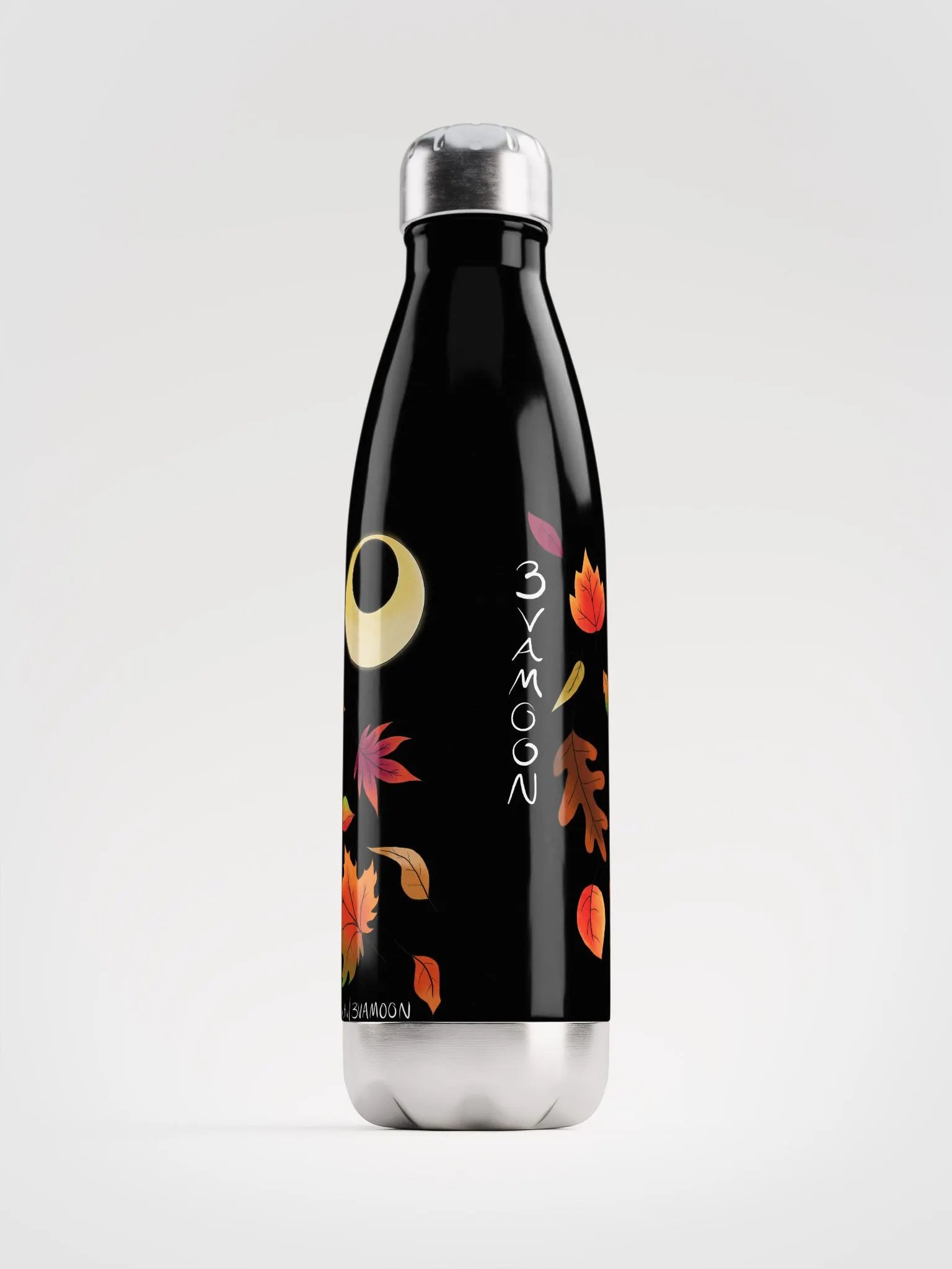 Autumn Moon Watercolor Stainless Steel Water Bottle product image (2)