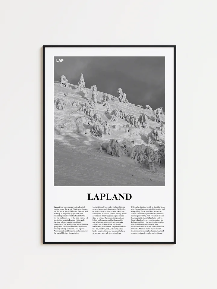 Lapland 02 Newspaper Poster | Framed product image (1)