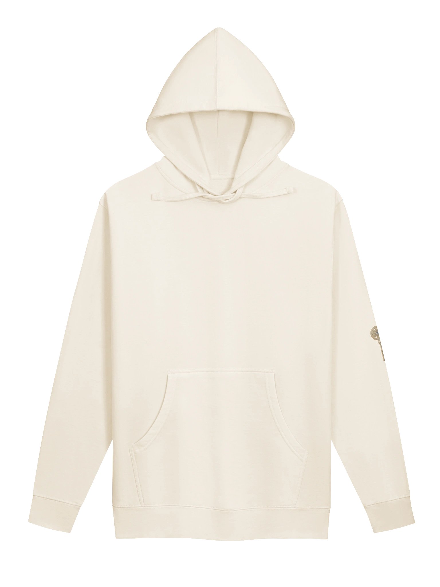 The Gatekeeper’s Key – Bone Reverse Edition (Back + Left Sleeve Print) | Unisex Midweight Hoodie product image (1)