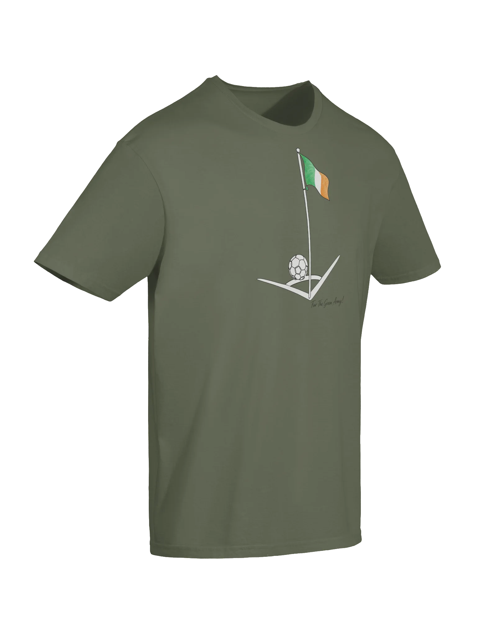 For The Green Army Corner Flag Tee product image (6)