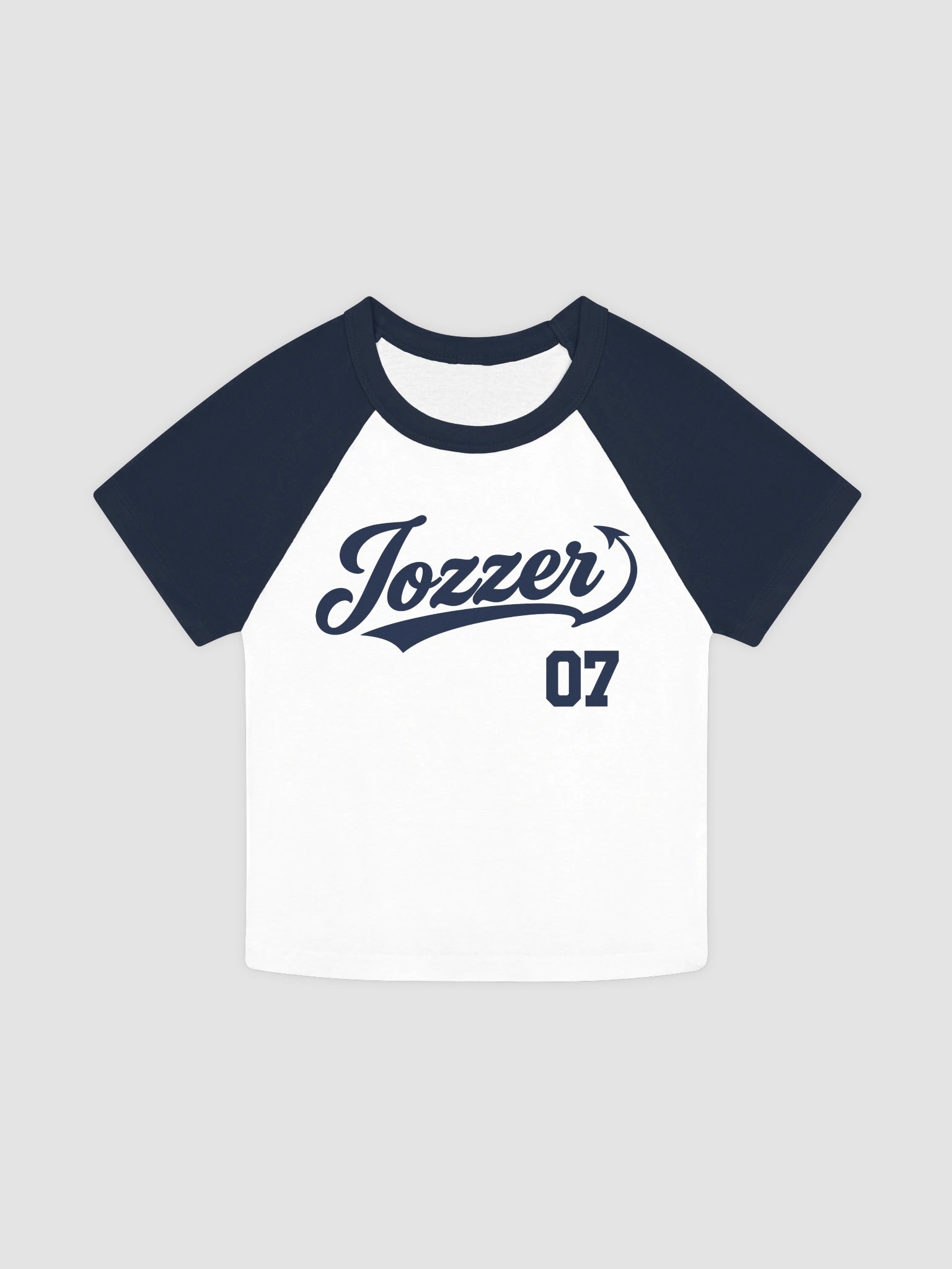 Jozzer Baseball Logo - Raglan Crop [Navy] product image (1)