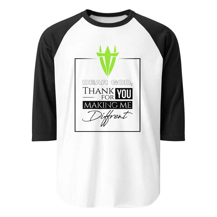 Jersey Raglan Tee: Dear God product image (1)