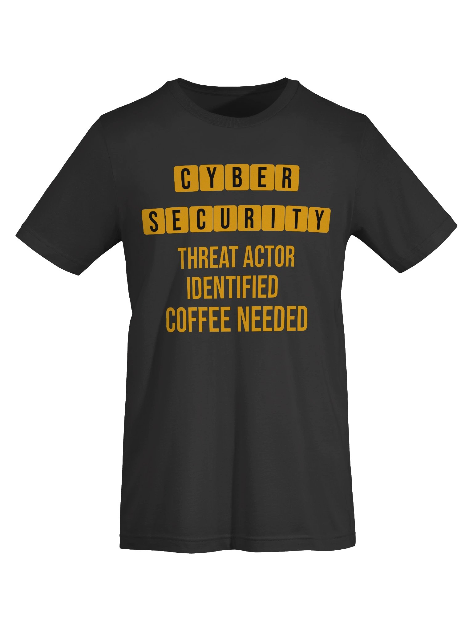 Threat Actor Identified, Coffee Needed — Cybersecurity T-Shirt | CTI Analyst Gift | SOC Humor product image (2)
