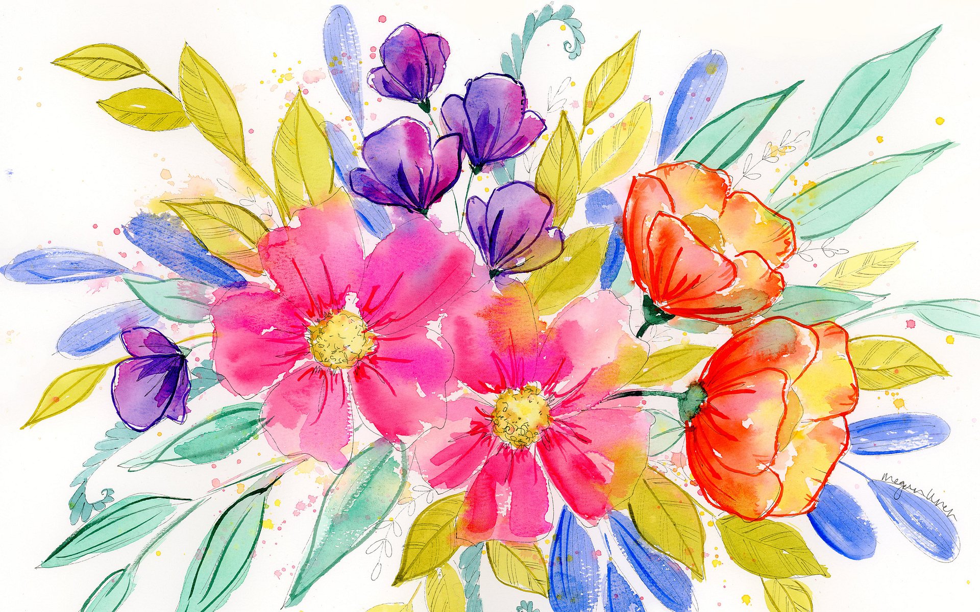 Color Me Wild Digital Wallpaper Bundle product image (1)