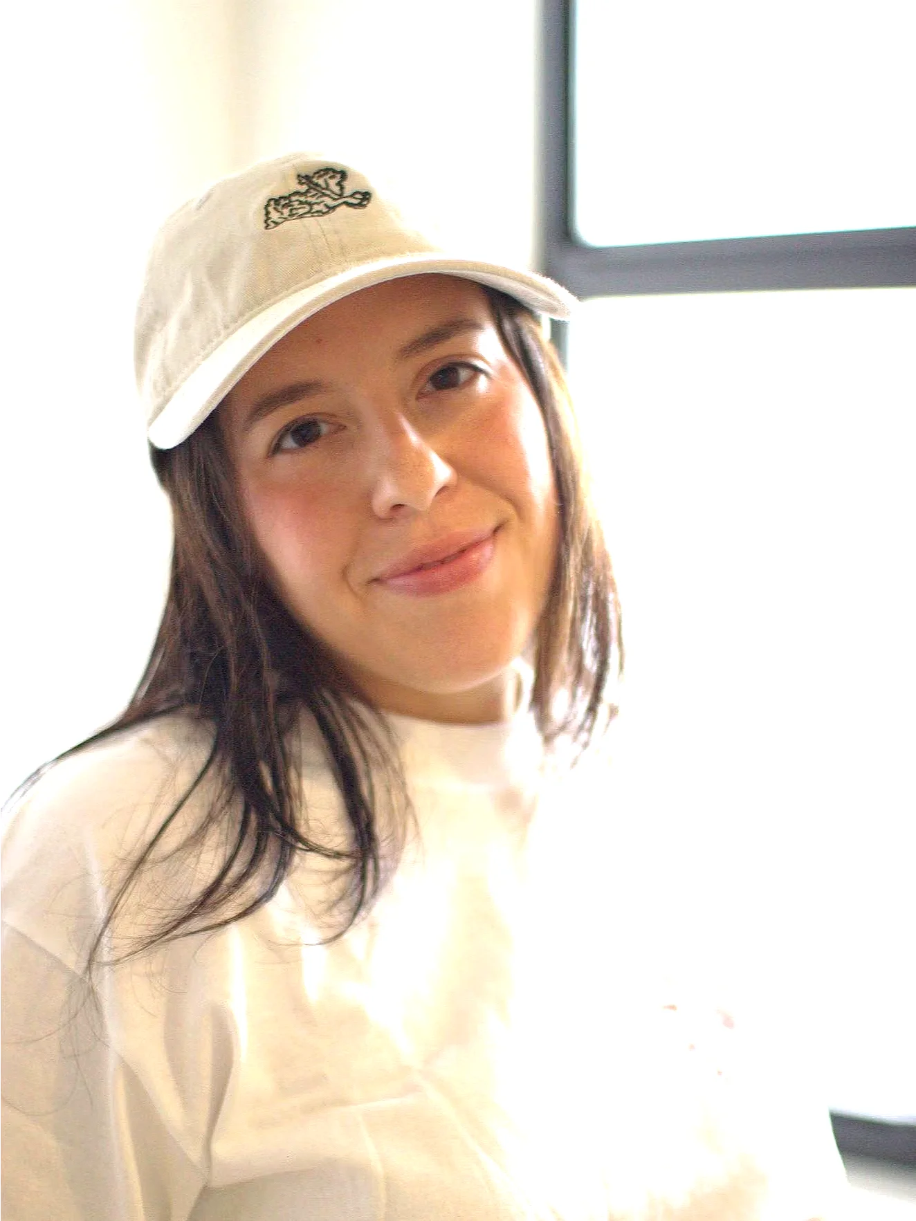 The Lamb dad cap, worn
