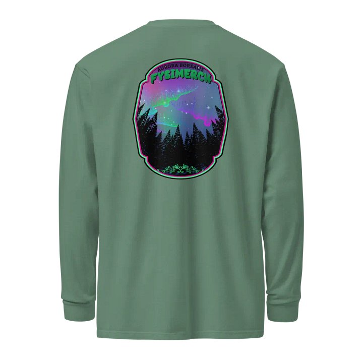 Aurora Borealis Organic Cotton Long sleeve t-shirt product image (2)