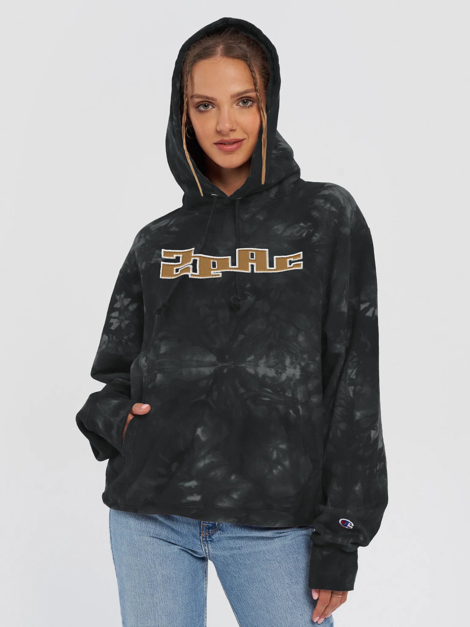 Champion Embroidered Tie-Dye Hoodie [Limited edition] product image (3)