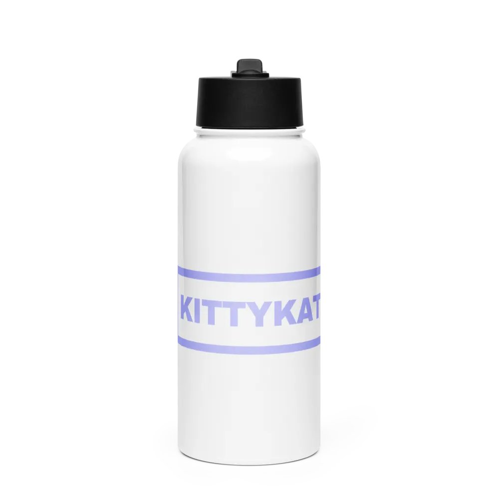 Kittykat23 Water Bottle with Straw Lid - Violet product image (1)