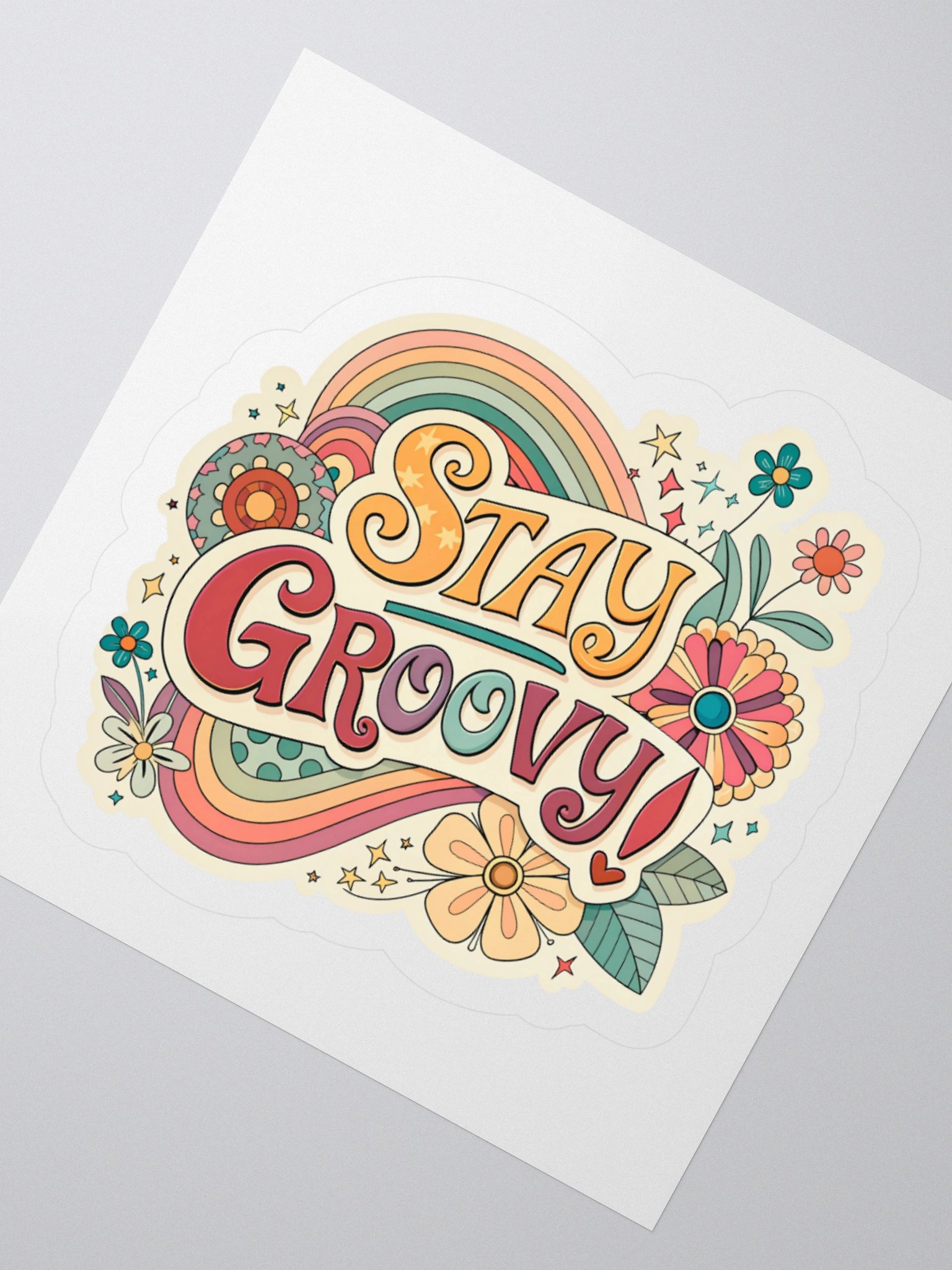 Stay Groovy Kiss Cut Sticker product image (4)