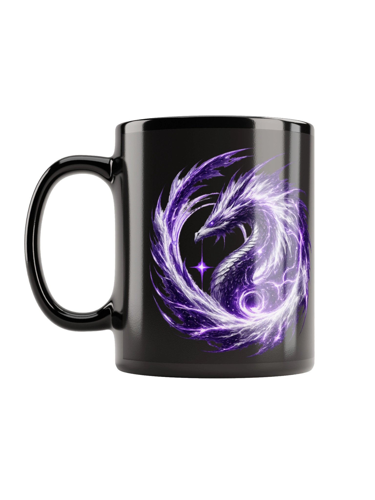 🟣⚪🐉 The Ascended Signal – The Higher Frequency Mug product image (1)