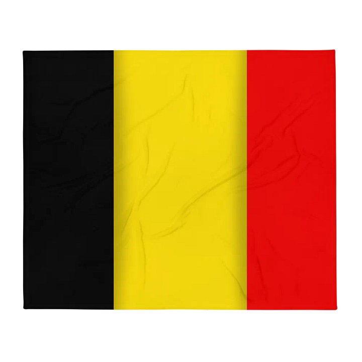 Black Yellow Red Flag Colored Throw Blanket product image (2)