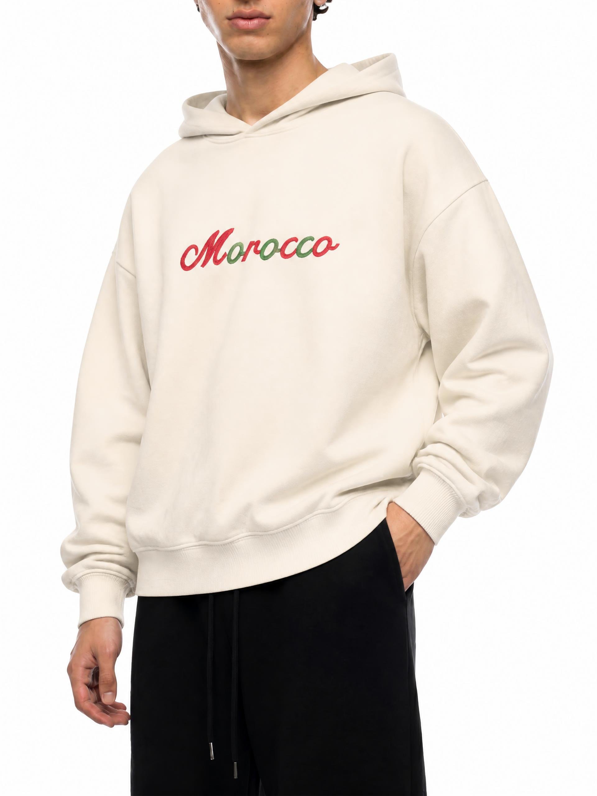 Morocco Embroidered Fleeced Boxy Hoodie product image (6)