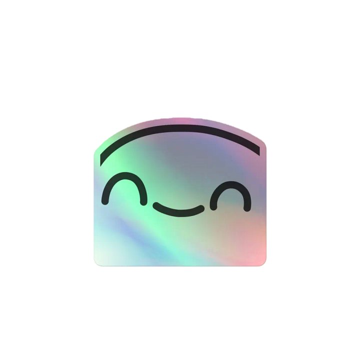 Smile Sticker (holo) product image (1)