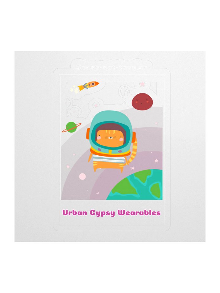 Galactic Feline Adventure Stickers product image (1)