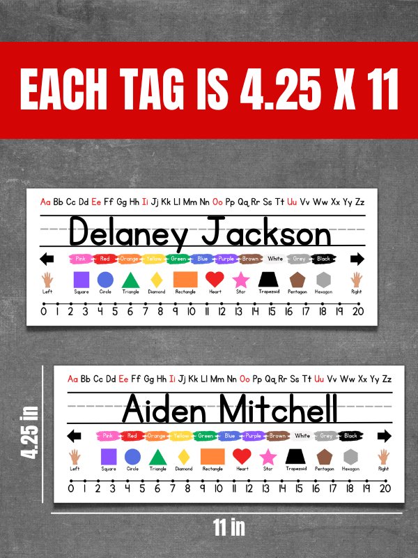 Student Desk Name Tags product image (5)