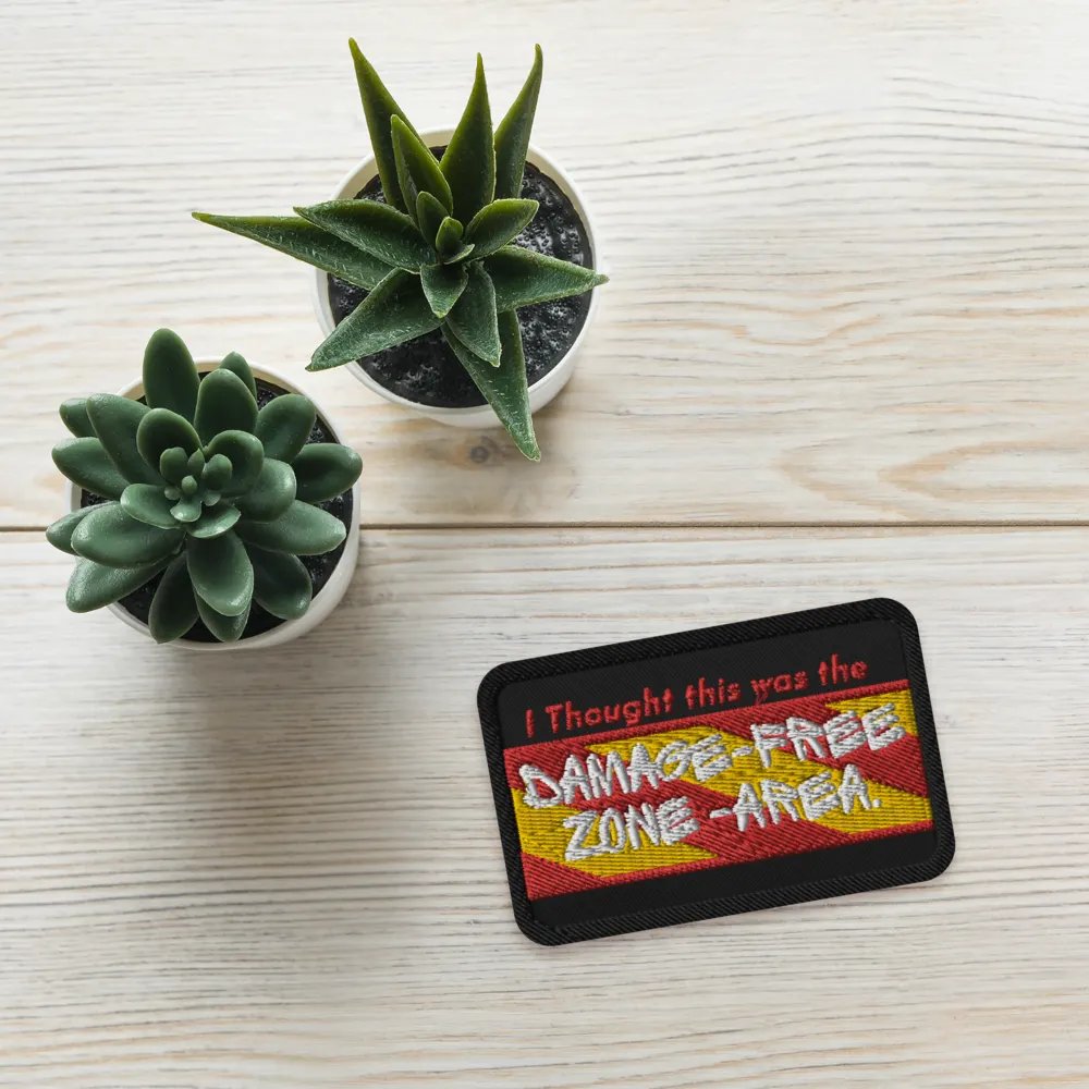 Damage free Zone | Embroidered Patches by Allcolor product image (4)