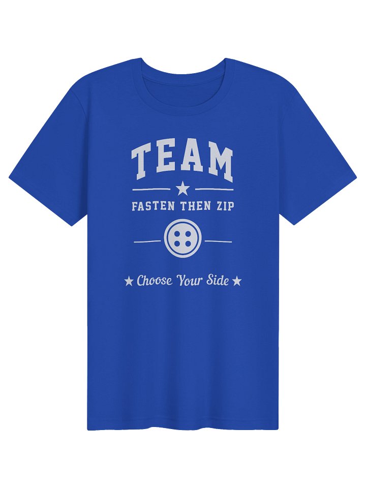 Team Fasten Then Zip Tee, Royal Blue Edition product image (1)