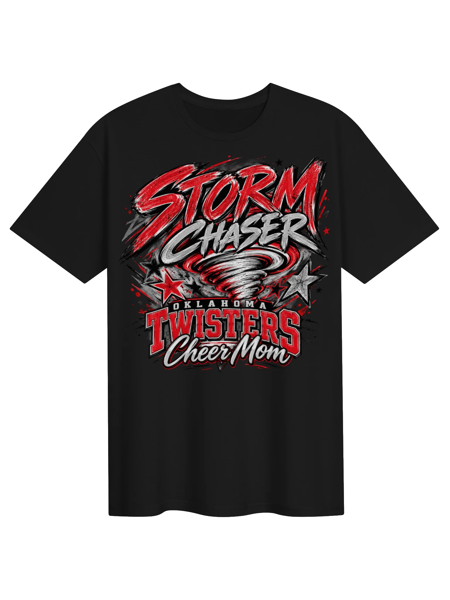 Oklahoma Twisters Storm Chaser Cheer Mom T-Shirt product image (1)