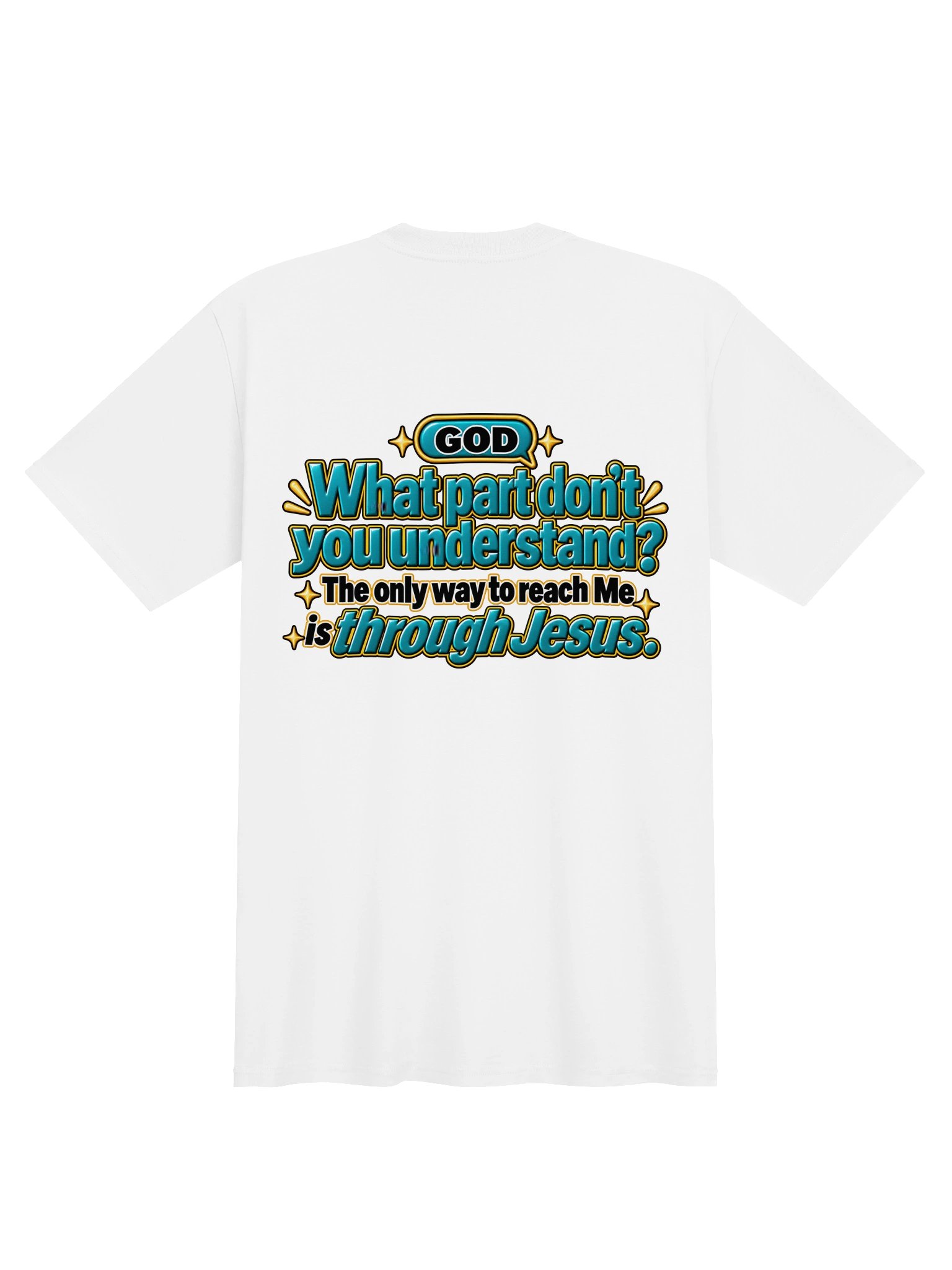 904 You & Me 2 God — Through Jesus White T-Shirt product image (2)
