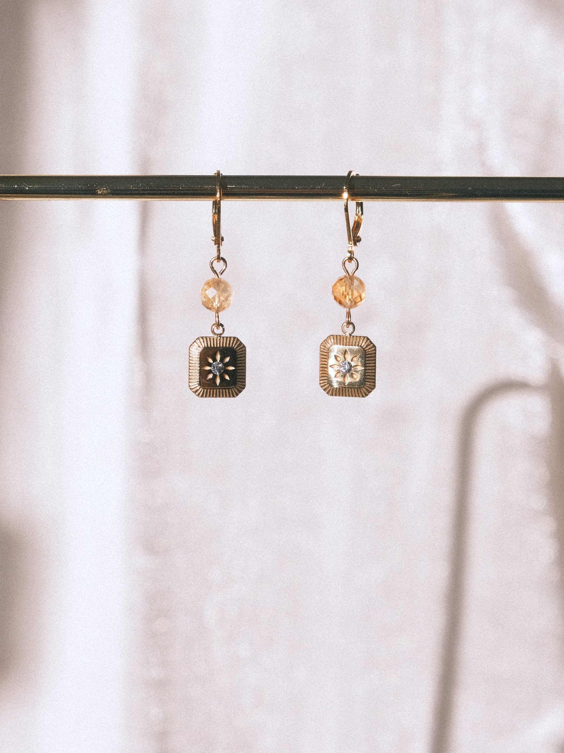 Rays of prosperity - Citrine earrings product image (5)