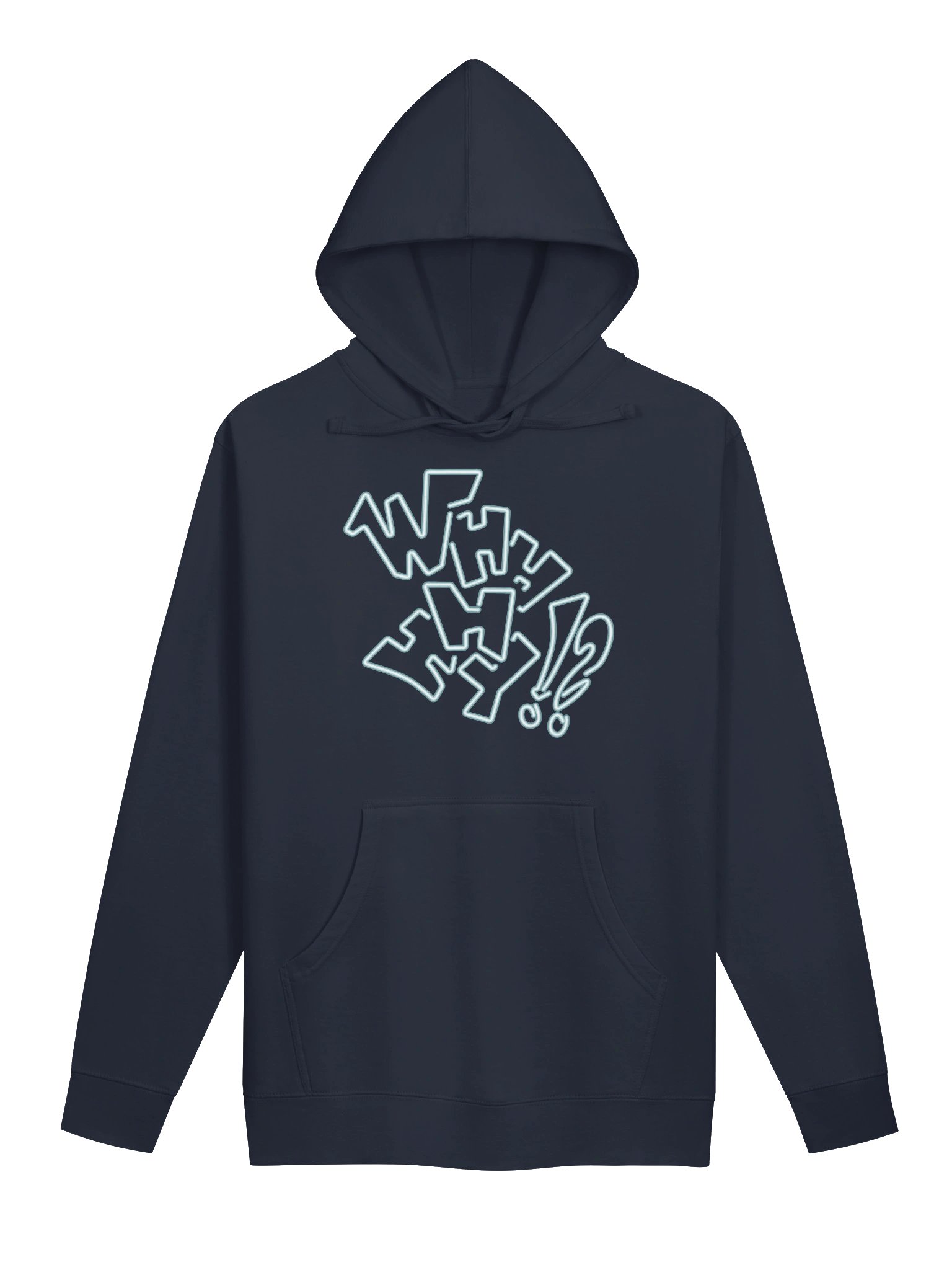 Neon Why Hoodie product image (1)