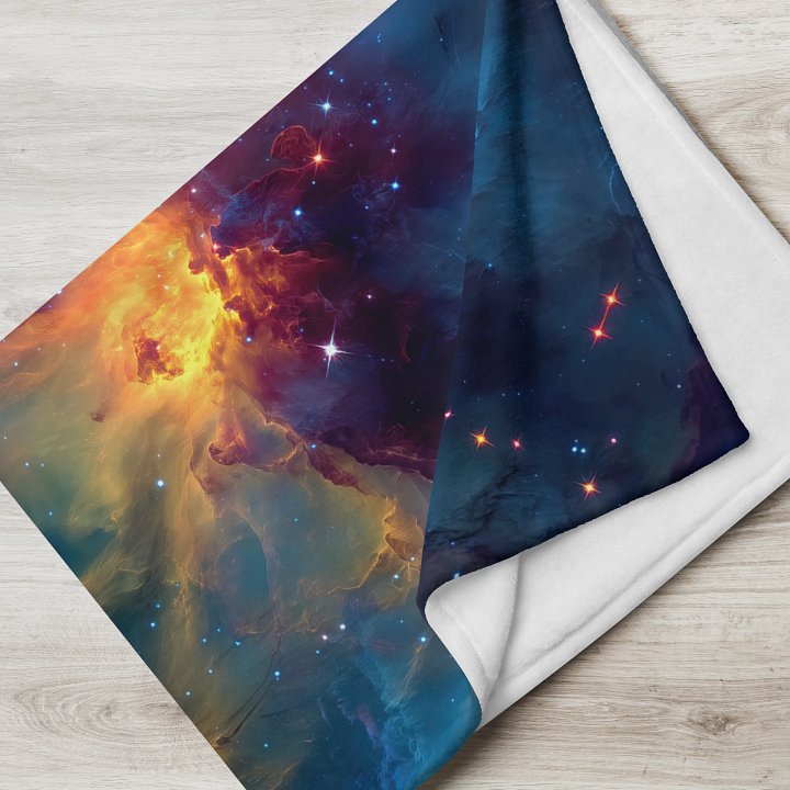 Surreal Cosmic Throw product image (2)