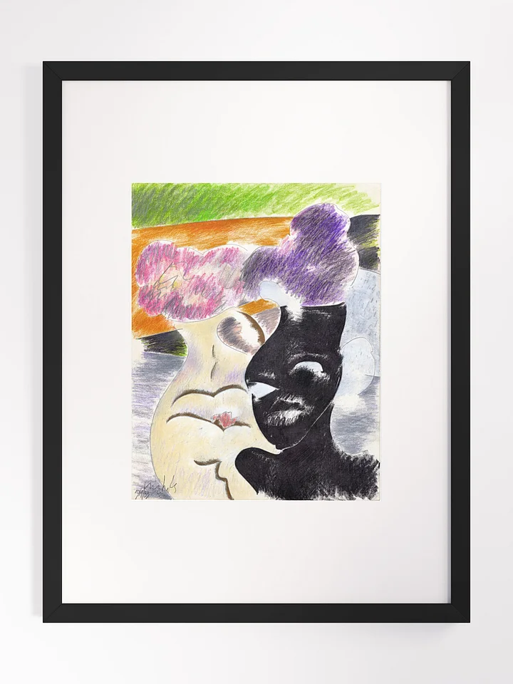 Flowers in Vases 1983 print framed product image (1)