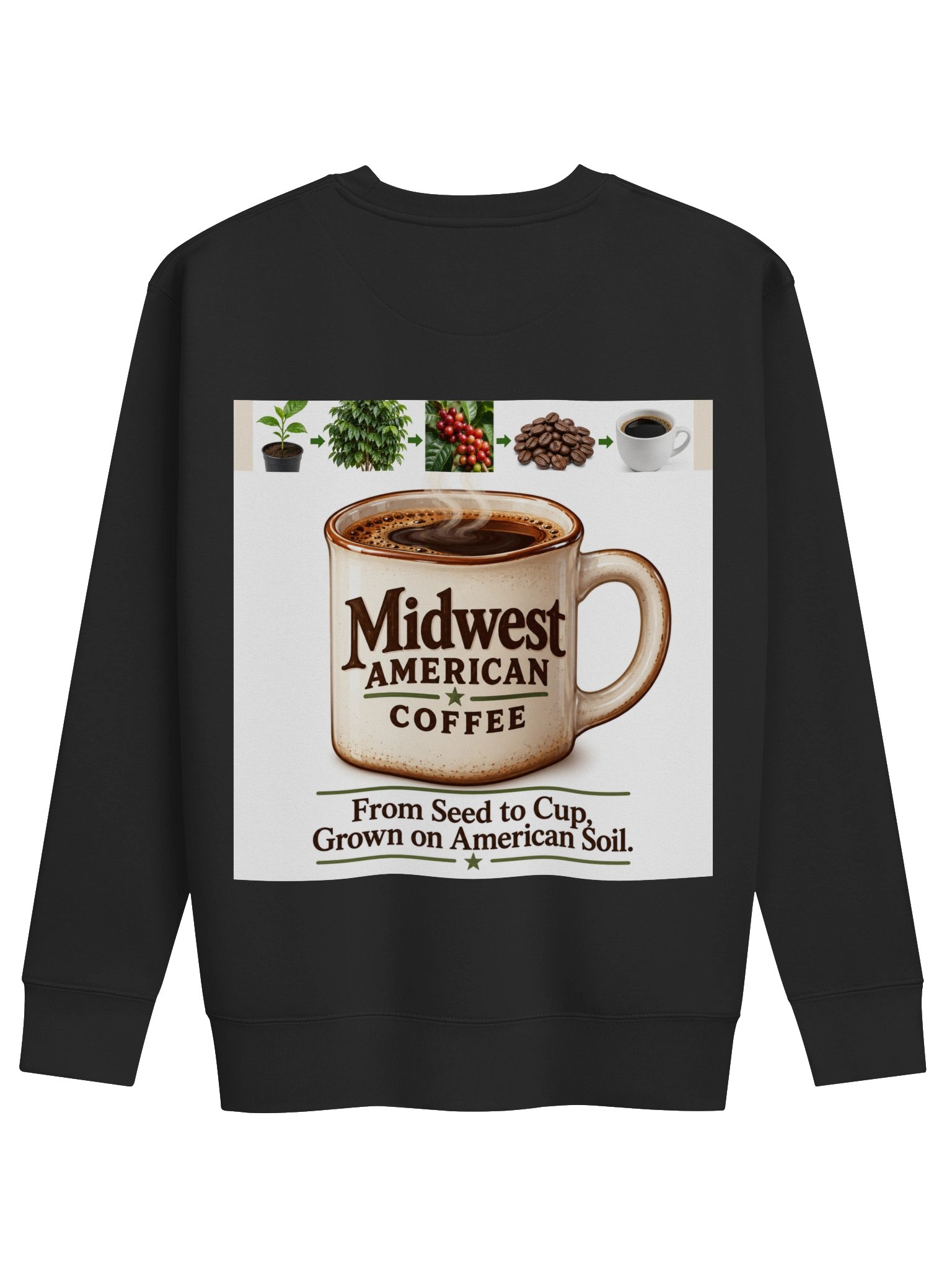 Coffee First. Foam Second. – German Shepherd Premium Crewneck Sweatshirt product image (22)