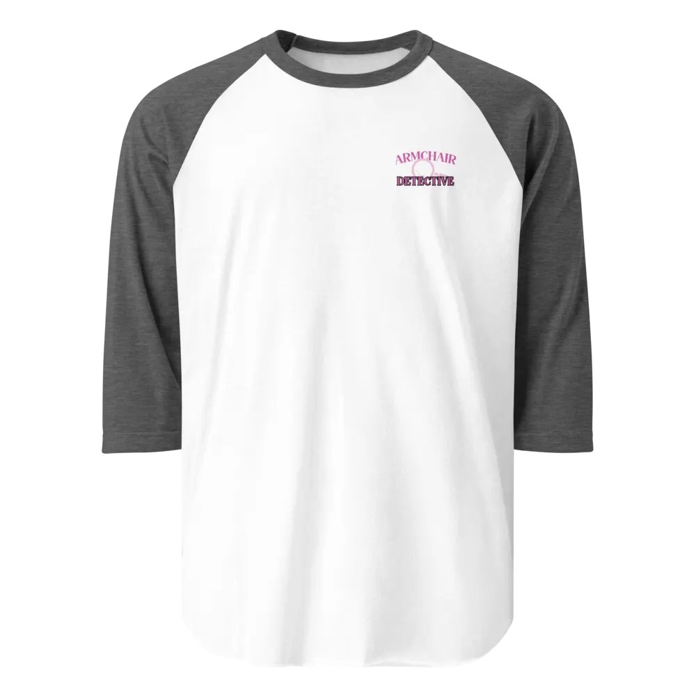 Armchair Detective Baseball Tee - Grey product image (5)