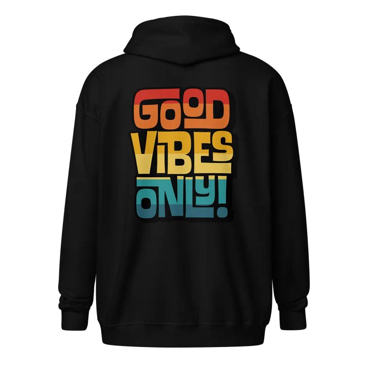 Good Vibes Only Vintage Sunset Zip Hoodie product image (2)