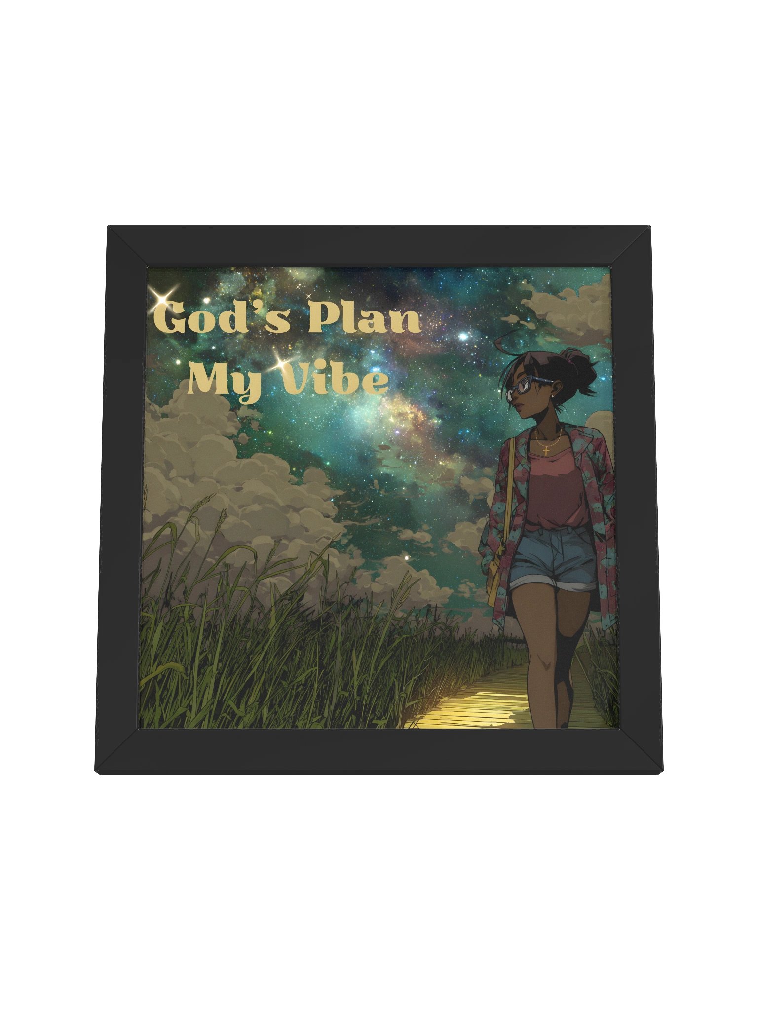 God’s Plan, My Vibe – Faith & Confidence Aesthetic Wall Art product image (31)