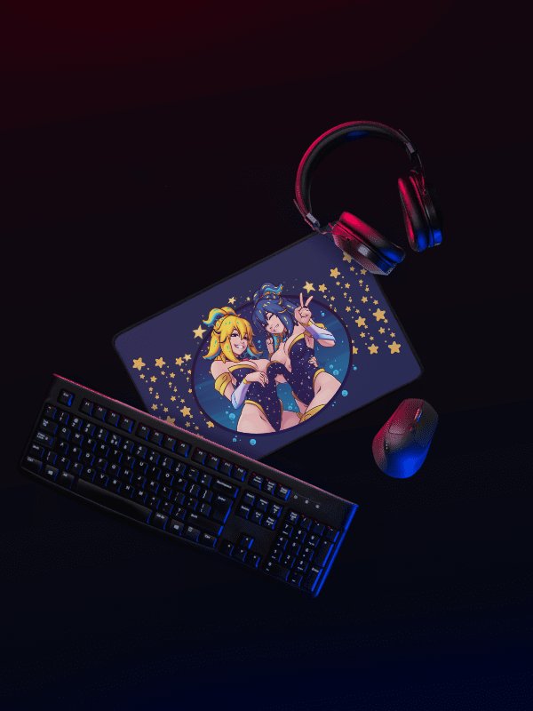 "Double Trouble" Desk Mat product image (6)