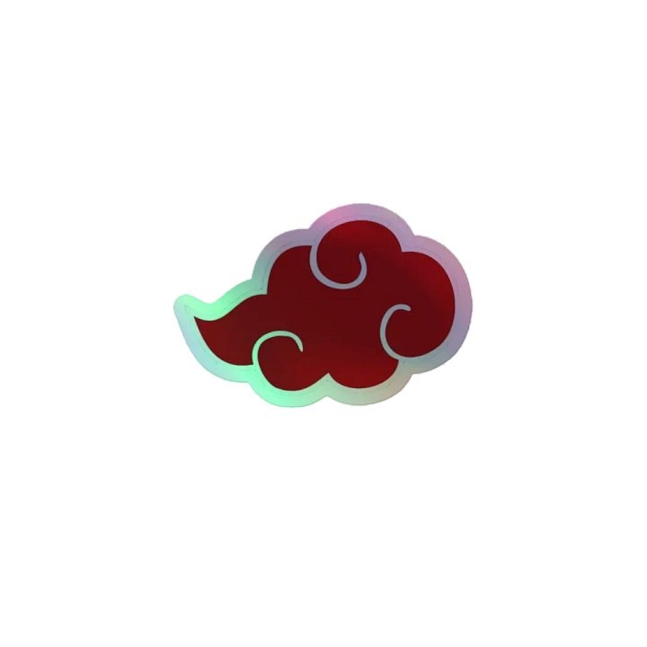 STICKER DEL SIMBOLO DE LA NUBE DE AKATSUKI product image (1)
