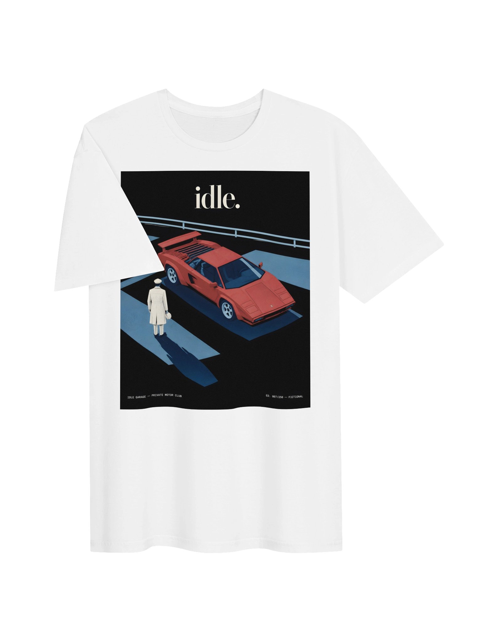 Idle Garage Private Motor Club Graphic Tee product image (13)